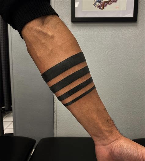 banded tattoos|forearm band tattoos for men.